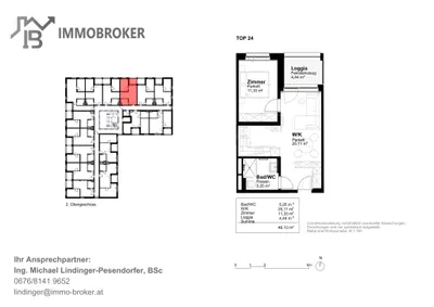 Wohnung mieten in Perg – 41,69 m², € 685 – Bild 11 von 11