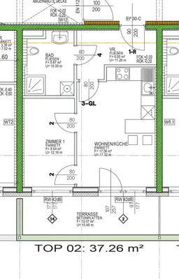2-Zimmer-Wohnung mieten in Graz – 37,28 m², € 625 – Bild 5 von 5