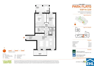 3-Zimmer-Wohnung kaufen in Wien – 71,25 m², € 501.000 – Bild 11 von 11