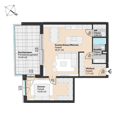 2-Zimmer-Wohnung kaufen in Mödling – 67 m², € 575.000 – Bild 9 von 9