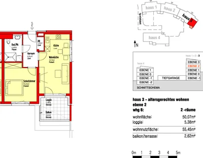 2-Zimmer-Wohnung mieten in Freistadt – 55,45 m², € 634 – Bild 2 von 2