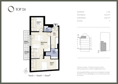3-Zimmer-Wohnung kaufen in Wien – 72,16 m², € 545.000 – Bild 5 von 5