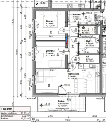 3-Zimmer-Wohnung mieten in Neunkirchen – 73,78 m², € 933 – Bild 2 von 10