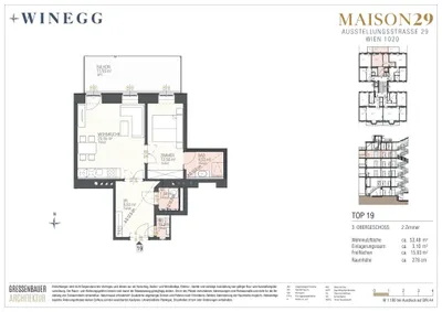 2-Zimmer-Wohnung kaufen in Wien – 53,48 m², € 620.000 – Bild 10 von 10
