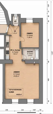 1-Zimmer-Wohnung mieten in Wien – 12 m², € 440 – Bild 3 von 7