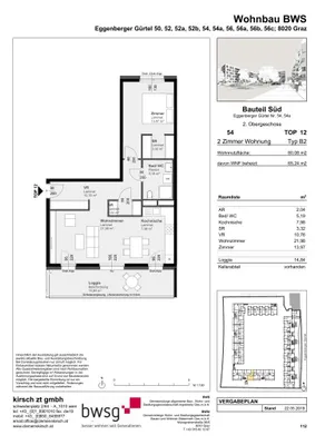 2-Zimmer-Wohnung mieten in Graz – 65,24 m², € 798 – Bild 4 von 4