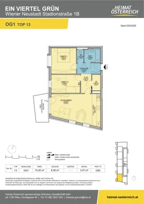 3-Zimmer-Wohnung mieten in Wiener Neustadt – 73,45 m², € 945 – Bild 24 von 30