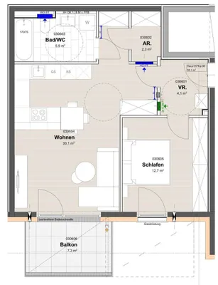 2-Zimmer-Wohnung kaufen in Salzburg-Umgebung – 55 m², € 437.695 – Bild 9 von 9