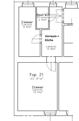 2-Zimmer-Wohnung kaufen in Wien – 40,81 m², € 159.000 – Bild 6 von 6