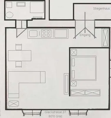2-Zimmer-Wohnung mieten in Graz – 50 m², € 690 – Bild 22 von 23