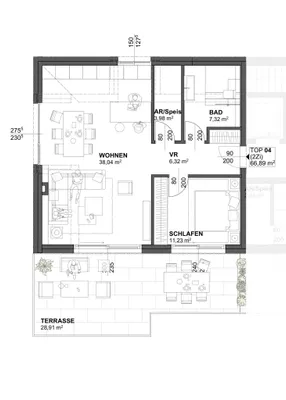 2-Zimmer-Wohnung kaufen in Salzburg Stadt – 67 m², € 930.000 – Bild 4 von 4