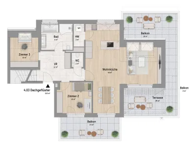 5-Zimmer-Wohnung kaufen in Wien – 152,63 m², € 1.749.900 – Bild 3 von 7