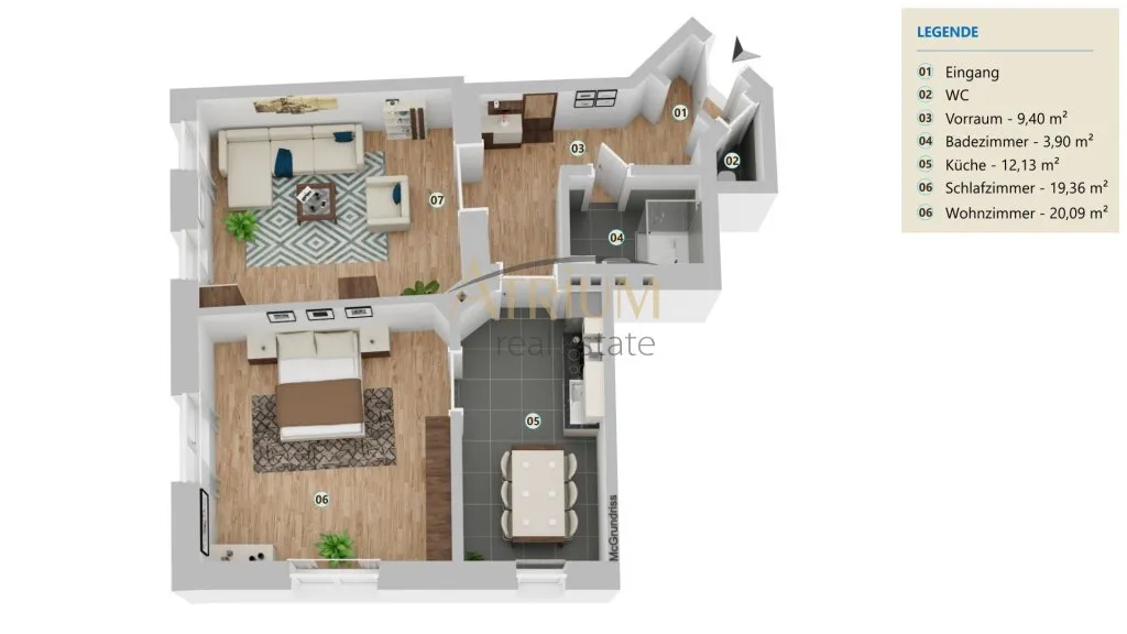 Wohnung – Wien, Neujedlersdorf, Katastralgemeinde Großjedlersdorf II - Ansicht 3