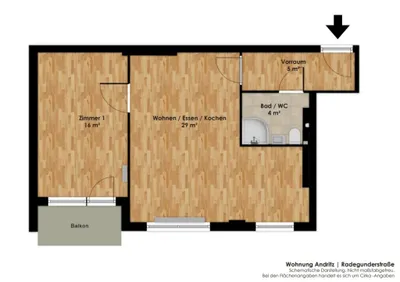 2-Zimmer-Wohnung kaufen in Graz – 53 m², € 159.800 – Bild 24 von 26