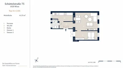 1-Zimmer-Wohnung kaufen in Wien – 57 m², € 319.000 – Bild 6 von 6