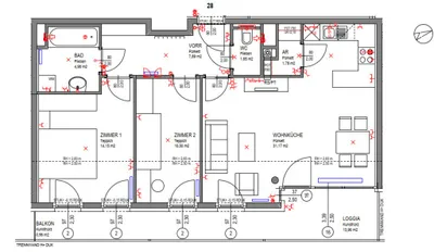 1220 Wien Rennbahnweg 54 - schöne 3 Zimmerwohnung mit Loggia