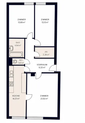 3-Zimmer-Wohnung kaufen in Wien – 81,64 m², € 449.000 – Bild 9 von 9