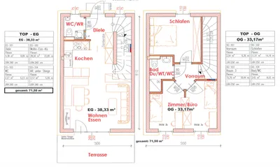3-Zimmer-Wohnung mieten in Sankt Pölten Land – 72 m², € 1.190 – Bild 2 von 6