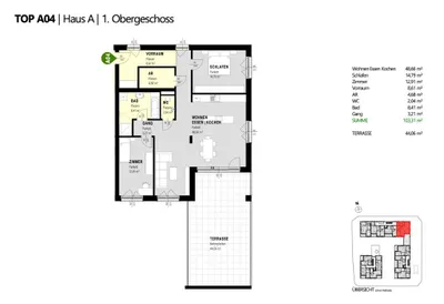 3-Zimmer-Wohnung kaufen in Amstetten – 103,31 m², € 547.543 – Bild 2 von 8