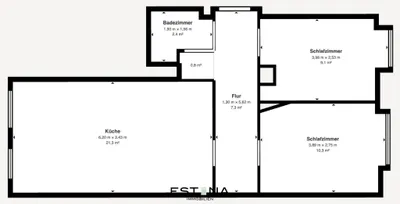 3-Zimmer-Wohnung mieten in Wien – 52 m², € 1.499 – Bild 12 von 12