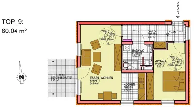 2-Zimmer-Wohnung mieten in Deutschlandsberg – 60,04 m², € 902 – Bild 3 von 3