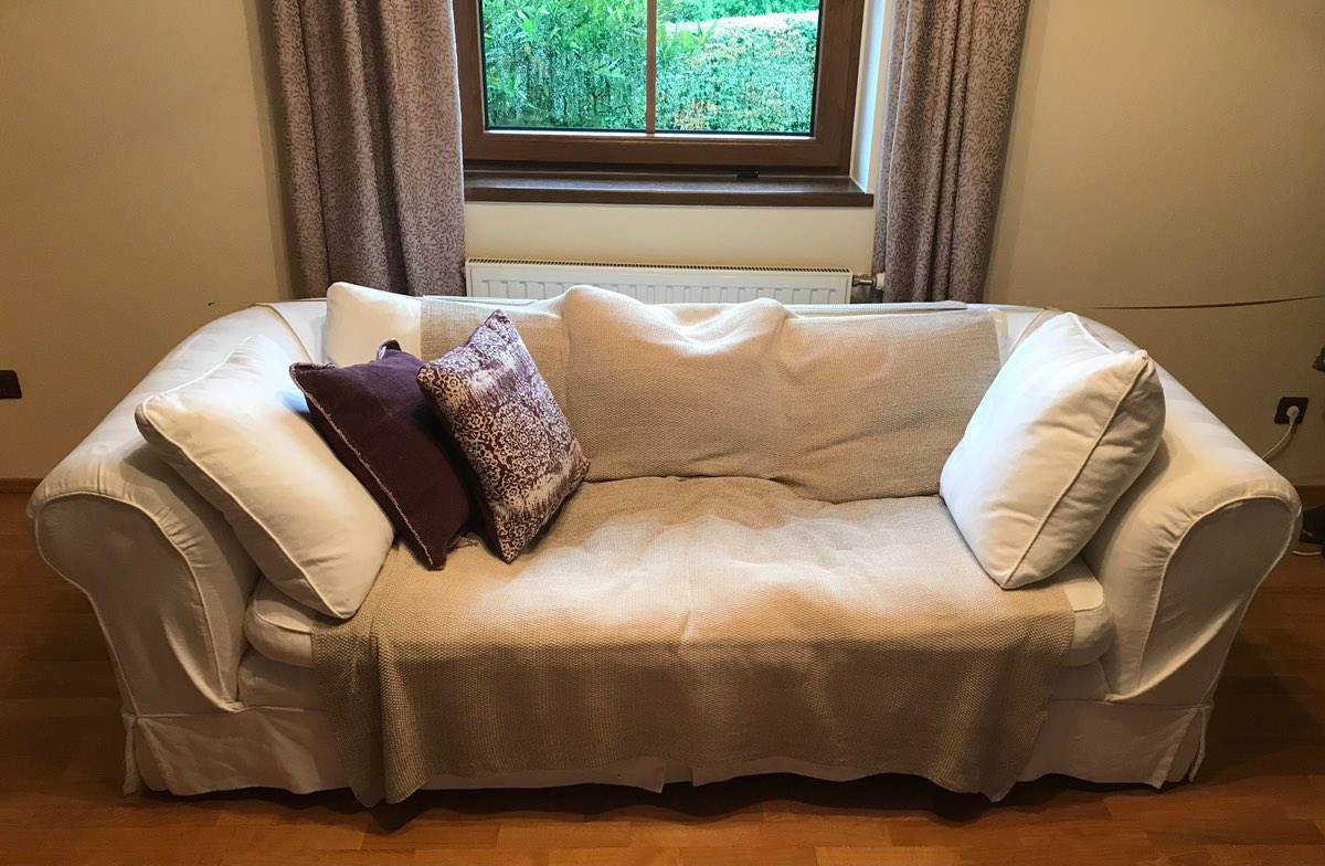 3- Sitzer Sofa mit abnehmbarem Stoffbezug