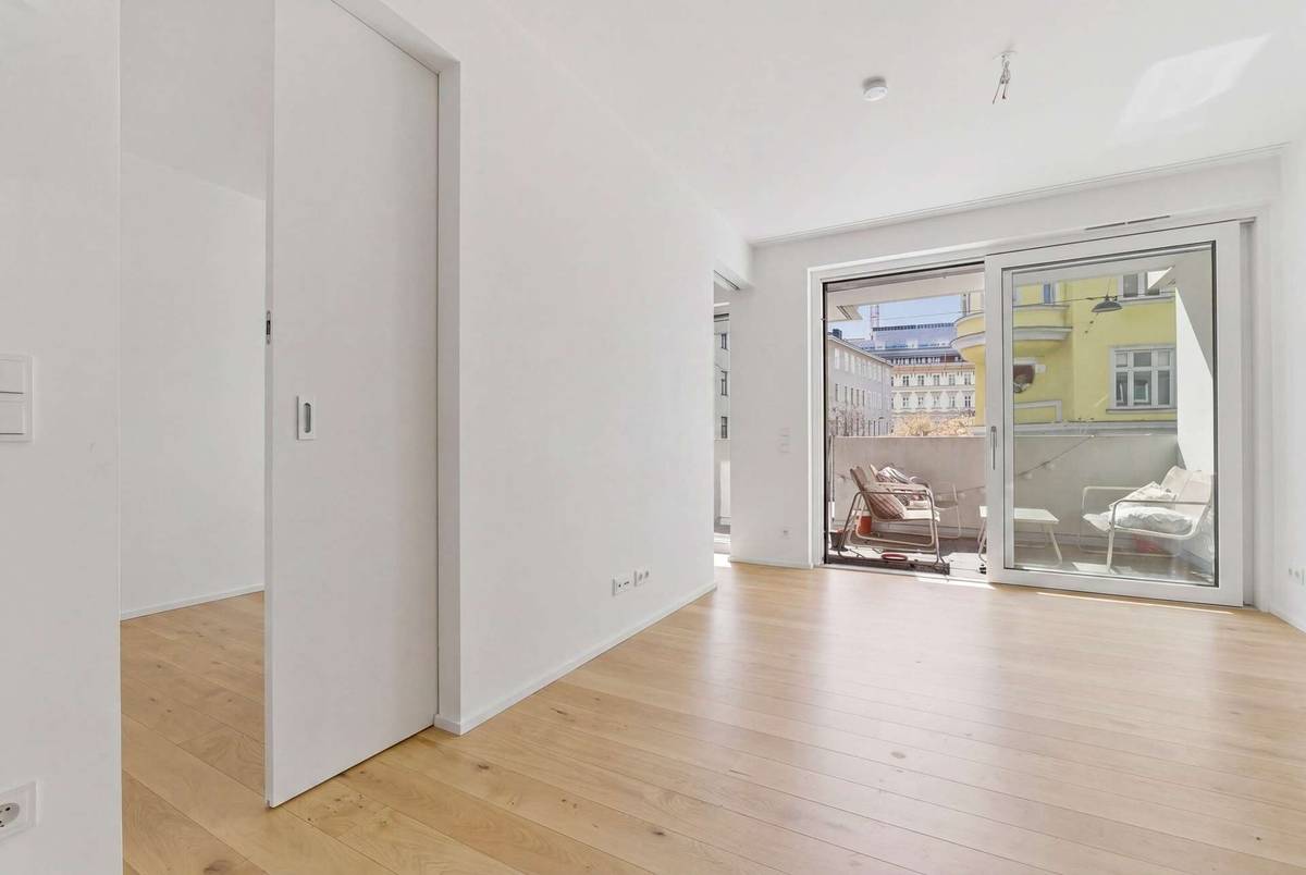 2-Zimmer-Neubauwohnung mit Loggia im 1. Obergeschoss in 1050 Wien - Ansicht 2