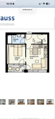 2-Zimmer-Wohnung mieten in Wien – 42 m², € 1.200 – Bild 6 von 8