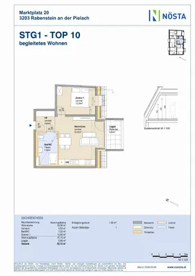 2-Zimmer-Wohnung mieten in Sankt Pölten Land – 47,1 m², € 524 – Bild 4 von 4
