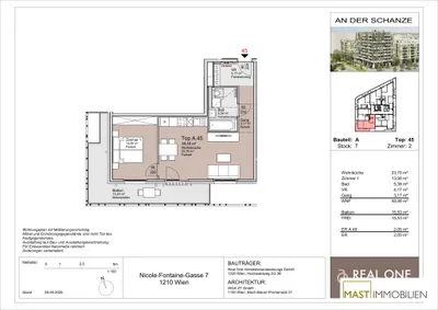 2-Zimmer-Wohnung mieten in Wien – 49,48 m², € 1.100 – Bild 11 von 11