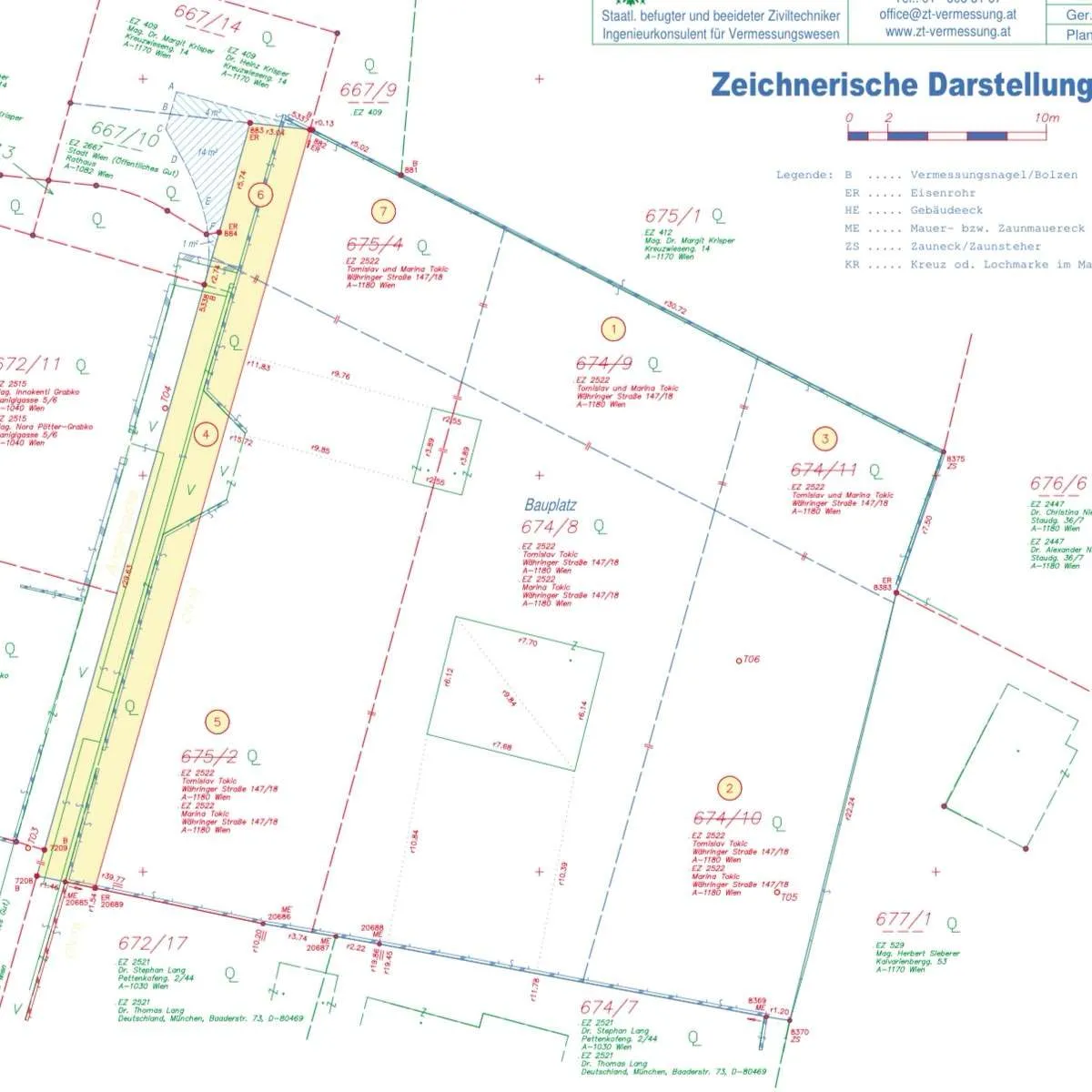 Privat! Baugrundstück in Villengegend mit Blick über Wien - Ansicht 2