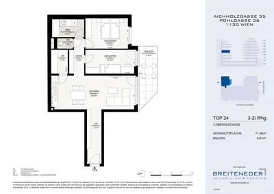 3-Zimmer-Wohnung kaufen in Wien – 71,56 m², € 525.000 – Bild 10 von 11