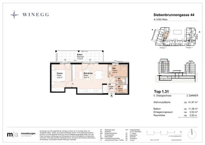Immobilie kaufen in Wien – 41,97 m², € 406.700 – Bild 7 von 7