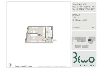 1-Zimmer-Wohnung kaufen in Graz – 32,89 m², € 233.000 – Bild 15 von 15