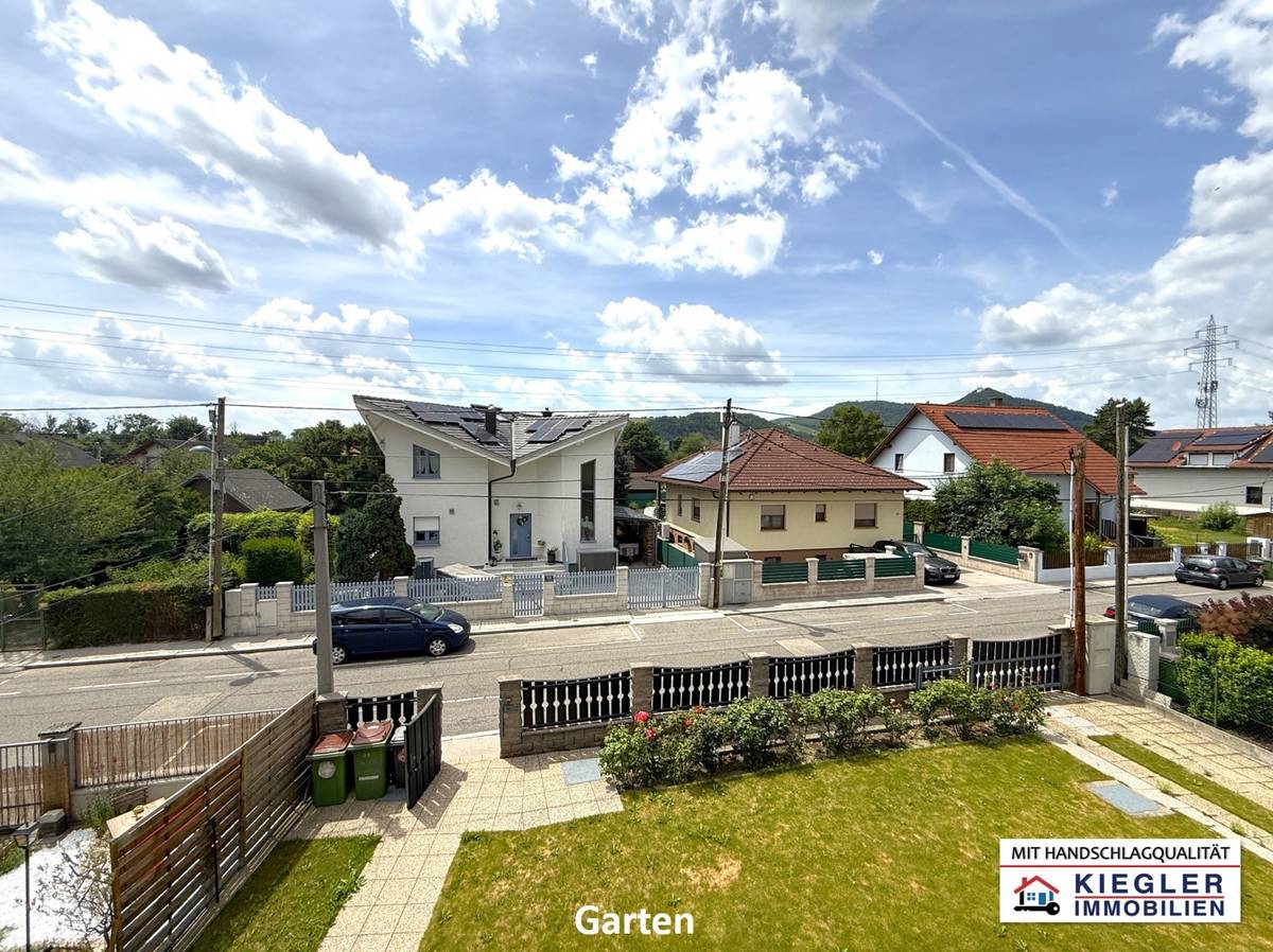+++ HAUS MIT ZWEI WOHNEINHEITEN AUF 510 m² PACHTGRUND +++ 2x 80 m² Wohnfläche, 6 Zimmer, 2 Küchen, 2 Bäder, 2 Balkone, Keller, Garage, traumhafter Garten, in bester Siedlungslage in Floridsdorf. - Ansicht 3