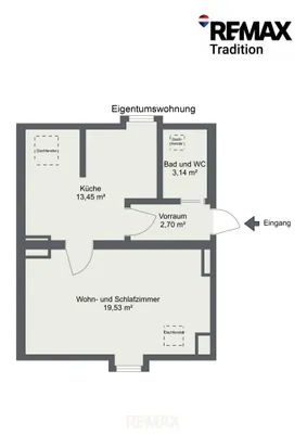 Wohnung kaufen in Leoben – 39 m², € 49.000 – Bild 8 von 8