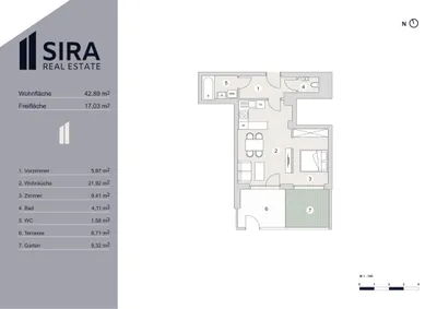 2-Zimmer-Wohnung kaufen in Wien – 42,89 m², € 349.000 – Bild 9 von 9