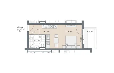 1-Zimmer-Wohnung mieten in Schwaz – 32,45 m², € 995 – Bild 6 von 6