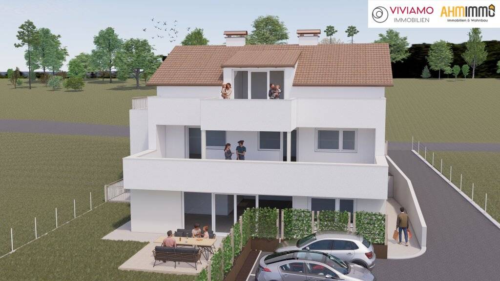 TOP 2 - Erstbezug: geräumige Terrassenwohnung mit Grünblick in Wallern an der Trattnach (Breitwiesen)! - Ansicht 3