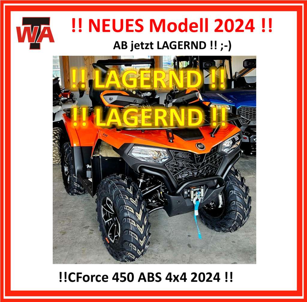 CF-Moto CForce 450 DLX 4x4 EPS !! ABS !! ** Modell 2024 ** 4 JAHRE GARANTIE !! ** Ideales ATV...