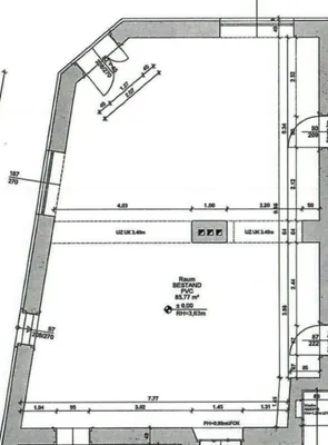 1-Zimmer-Gewerbeimmobilie mieten in Horn – 86 m², € 1.000 – Bild 9 von 9