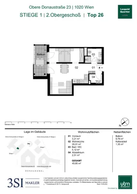 1-Zimmer-Wohnung kaufen in Wien – 45,85 m², € 418.000 – Bild 23 von 23