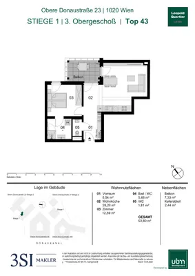 2-Zimmer-Wohnung kaufen in Wien – 53,8 m², € 500.000 – Bild 25 von 25