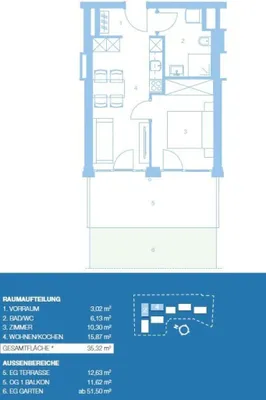 2-Zimmer-Wohnung kaufen in Graz-Umgebung – 35,32 m², € 189.000 – Bild 14 von 14