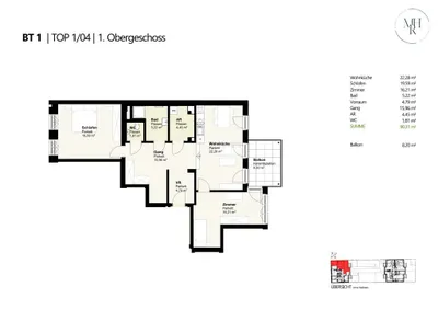 3-Zimmer-Wohnung kaufen in Wien – 90,31 m², € 779.000 – Bild 13 von 13