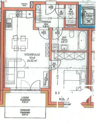 2-Zimmer-Wohnung kaufen in Braunau am Inn – 52 m², € 217.000 – Bild 2 von 2