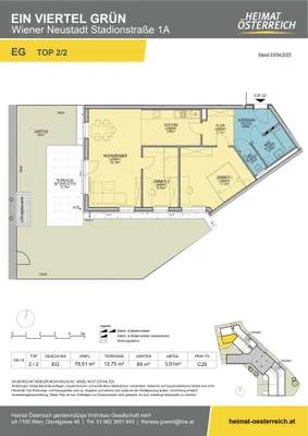 3-Zimmer-Wohnung mieten in Wiener Neustadt – 78,51 m², € 1.048 – Bild 25 von 31