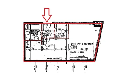 1-Zimmer-Gewerbeimmobilie mieten in Wien – 43 m², € 991 – Bild 9 von 9