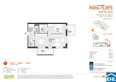 2-Zimmer-Wohnung kaufen in Wien – 54,6 m², € 459.000 – Bild 13 von 13