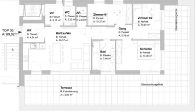 4-Zimmer-Wohnung kaufen in Graz – 89,4 m², € 699.698 – Bild 7 von 11